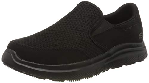 Skechers Flex Advantage Sr Mcallen, Zapatos para Servicio de Alimentos para Hombre, Negro, 44 EU