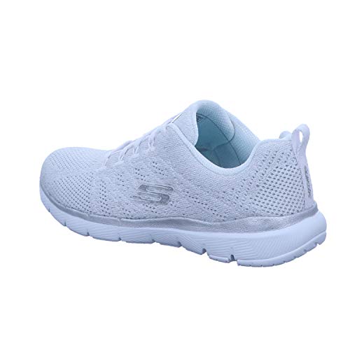 Skechers Flex Appeal 3.0 Metal Works - Zapatillas de esquí, color blanco, color, talla 37.5 EU