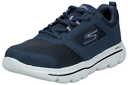 Skechers Men's Go Walk Evolution Ultra-Enhan Trainers, Blue (Navy Grey Nvgy), 7 (41 EU)