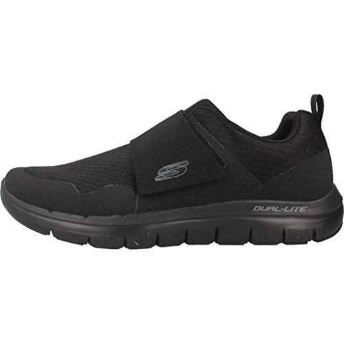 Skechers - Zapatillas Deportivas De Hombre Nobuck Y Nylon De Color Negro