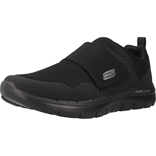 Skechers - Zapatillas Deportivas De Hombre Nobuck Y Nylon De Color Negro