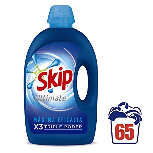 Skip Ultimate Triple Poder Máxima Eficacia Detergente Líquido para Lavadora - Paquete de 2 x 65 lavados - Total: 130 lavados