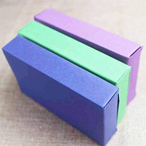 SLAKF 30pcs múltiples tamaño de la Caja a Favor del Papel de Caramelo Preciosos Productos de la indicación del Regalo y la Caja de Paquete de Violeta/Azul/limón Caja de Regalo Caja Verde