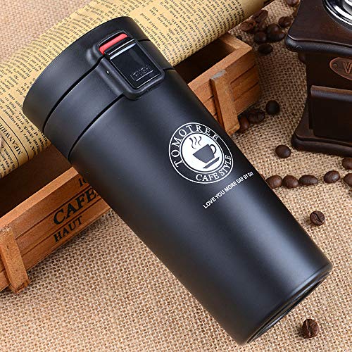 SLOSH Taza Cafe Termica Termo Vaso Termico Viaje Bpa Free 380ml Negro