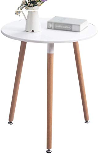 Small coffee table WGZ- Mesa de té de Madera para Oficina, cafetería, Mesa Redonda pequeña de café con diámetro de 60 a 80 cm, B, 70 cm