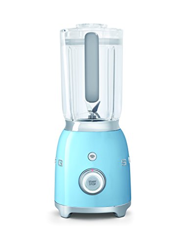 SMEG Batidora BLF01PBEU, 800 W, 0.45 litros, Metal, plástico, 4 Velocidades, azul pastel