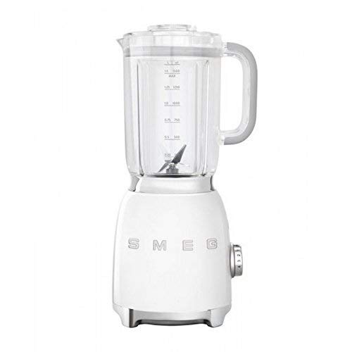 Smeg Batidora de Vaso BLF01WHEU Color Blanco, 800 W, 1500 milliliters, Plástico, 4 Velocidades