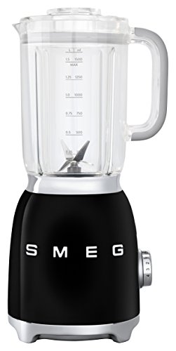 Smeg BLF01BLEU Batidora, 150 W, 0.45 litros, Metal, plástico, 4 Velocidades, Negro