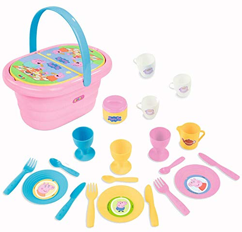 Smoby - Peppa Pig Cesta Picnic, 20 accesorios (Smoby 310589)