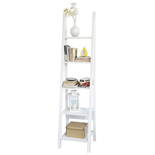 SoBuy Estanterias Librerias,Estanterias de Diseño,Estantería de Esquina,Blanco,FRG101-W, ES