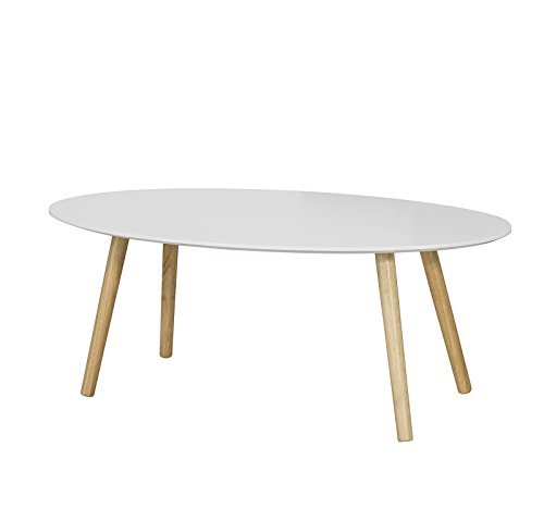 SoBuy Mesa de Centro para Salón,Mesa de Café, Blanco, L105xH40 cm,FBT61-W, ES