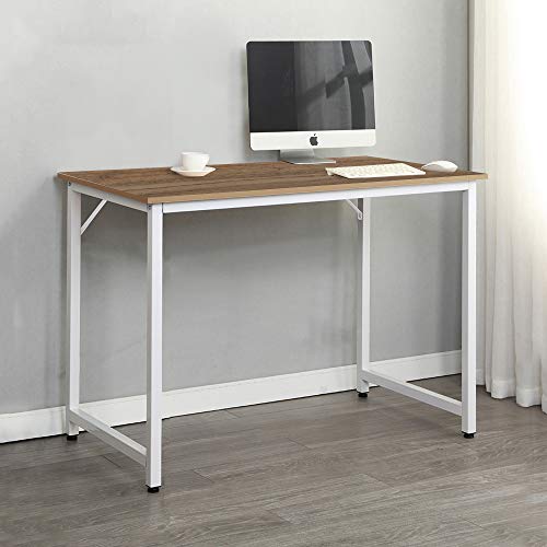 sogesfurniture Escritorio para Ordenador Moderno Mesa de Computadora Escritorio de Oficina Mesa de Trabajo Mesa de Estudio de Madera y Acero, 100x50x75cm, WK-JJ100-OK-BH