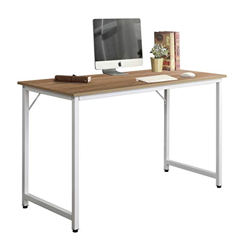 sogesfurniture Escritorio para Ordenador Moderno Mesa de Computadora Escritorio de Oficina Mesa de Trabajo Mesa de Estudio de Madera y Acero, 100x50x75cm, WK-JJ100-OK-BH