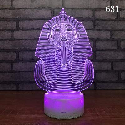 (Solo 1) luz de noche 3d de buda indio, luz de noche led para dormitorio, luz de noche led usb, regalo de cumpleaños de vacaciones para niño, decoración del hogar