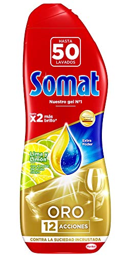 Somat Oro Gel Lavavajillas Limón - 50 Lavados (900 ml)