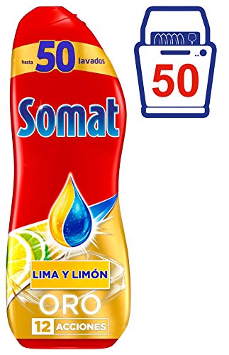 Somat Oro Gel Lavavajillas Limón - 50 Lavados (900 ml)