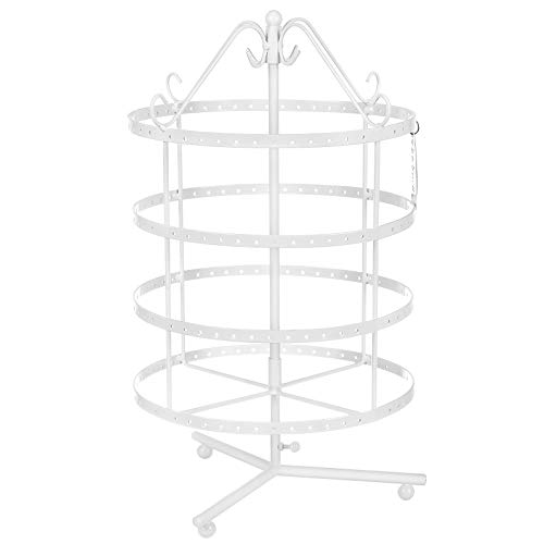 SONGMICS JDS055 Soporte para Joyas de 4 Pisos, Blanco