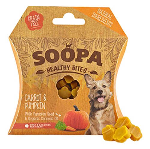 Soopa Calabaza y Zanahoria Saludables Bocadillo para Perro, 50 g