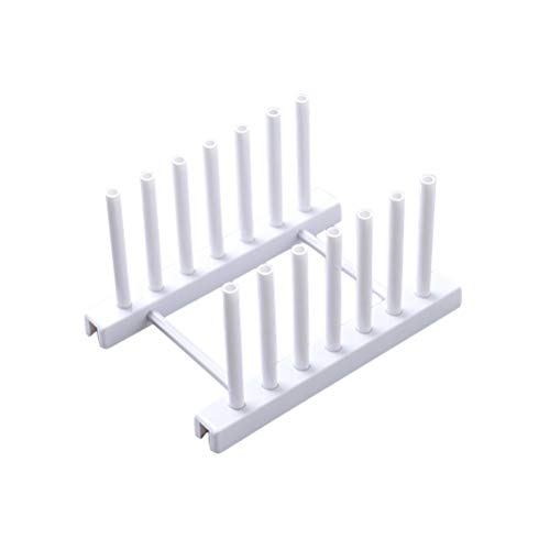 Soporte de Cocina para Rack de vajilla Platos de Rack Soporte para Pantalla Soporte de Secado Rack de Cocina Organizador de Almacenamiento de Cocina (Blanco)