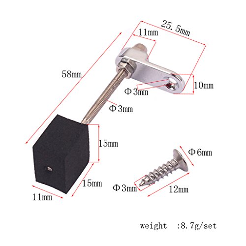 Soporte de Montaje Pickguard con Tornillo para Mandolina Gibson Les Paul Guitarra