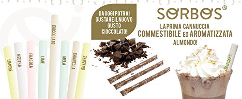 SORBOS Pajitas comestibles varios sabores paquete de 200 piezas 0006