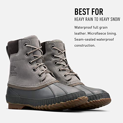 Sorel Cheyanne II, Botas para Nieve para Hombre, Cantera Buffalo, 48 EU