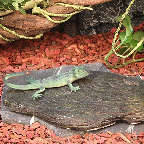 soundwinds Calentamiento Roca Reptil Calor Piedra Aislamiento Ola de Calor Roca Cueva Agujero Cuenca Reptil Almohadilla calefactora Colchoneta Piedra de Calor para Tortugas Serpientes Lagarto Gecko