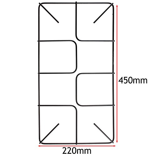 Spares2go soporte Universal con rejilla para horno cocina de gas Placa de horno (2 unidades, 450 mm x 220 mm, pequeño)