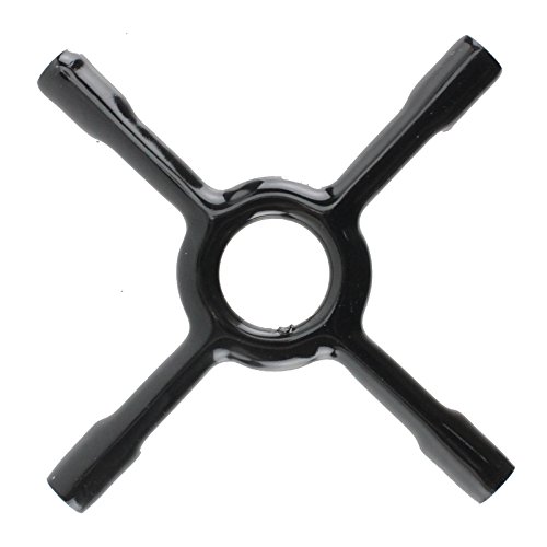 Spares2go Universal gas cocina de cerámica cacerola apoyo soporte salvamanteles Moka (tamaño mediano, 150 mm, pack de 3)