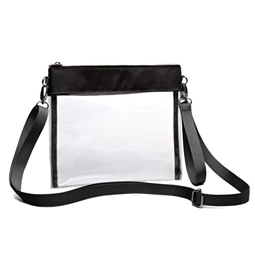 SPEEDEVE Bolso Transparente Aprobado para estadios,5006-Negro