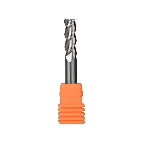 SpeTool CNC Fresa Espiral de Carburo de Tungsteno 3 Flautas Cortador Fresa CNC Profesional para A​luminio, Vástago 6 mm, Corte 6 mm x 18 mm