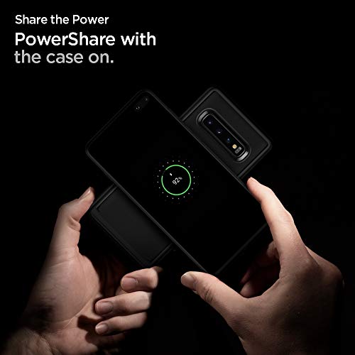 Spigen Compatible con Galaxy S10 Plus /S10+ Ultra Hybrid con Tecnología de cojín de Aire y protección híbrida de la caída - Negro Mate