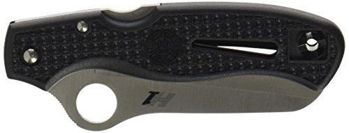 Spyderco  Navaja atlántico Sal Libre de óxido, Negro, c89sbk