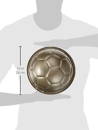 Staedter 614048 - Molde antiadherente con forma de pelota de fútbol para tartas y flanes