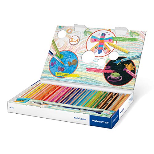 STAEDTLER 514 10 BK ST, Afilalápices Buddy extragrueso, para uso infantil, idóneo para lápices anchos