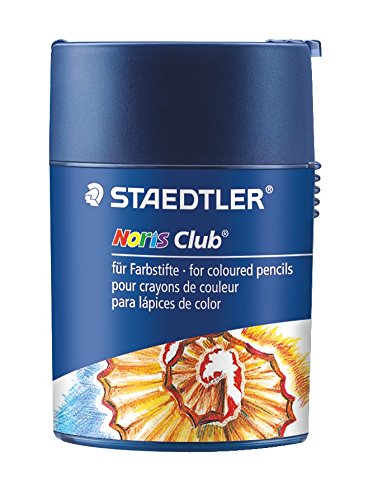 STAEDTLER Noris 512002 - Sacapuntas doble con tapa, Azul, Round Design