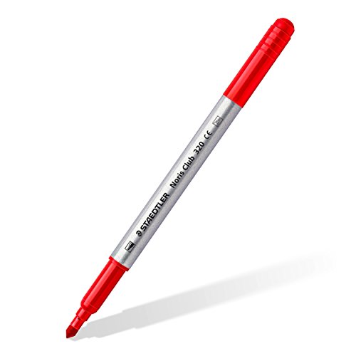 Staedtler Rotuladores de trazo doble. Noris Club. Colores brillantes y surtidos. Estuche con 12 marcadores. 320 NWP12