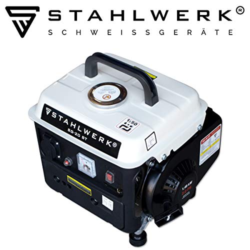 STAHLWERK SG-20 - Generador de gasolina, generador de energía, generador de corriente de emergencia, fiable y potente, bajo consumo y bajo mantenimiento