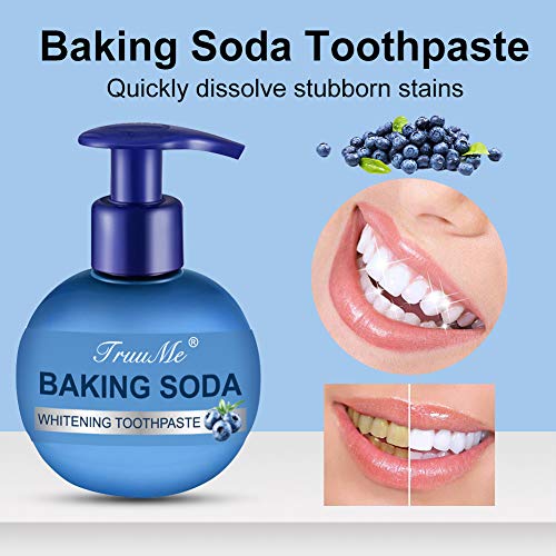 Stain Removal Whitening Toothpaste, Baking Soda Toothpaste, Intensive Stain Removal Whitening Toothpaste, Pasta de Dientes de Bicarbonato de Sodio, Prevenir la Caries Dental, Eliminación de Manchas