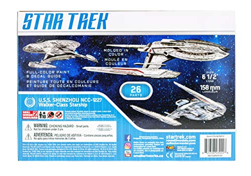 Star Trek USS Shenzhou NCC-1227 Polar Lights 1:2500 Scale Plastic Kit