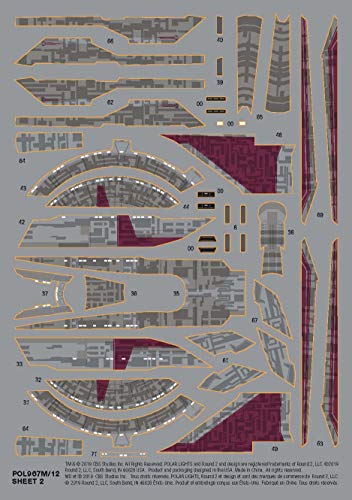 Star Trek USS Shenzhou NCC-1227 Polar Lights 1:2500 Scale Plastic Kit