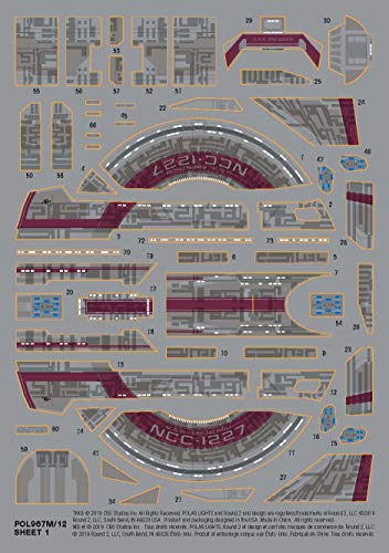 Star Trek USS Shenzhou NCC-1227 Polar Lights 1:2500 Scale Plastic Kit