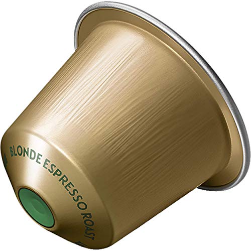 Starbucks BLONDE Espresso Roast de NESPRESSO Cápsulas de café de tostado suave, 8 x tubo de 10 unidades