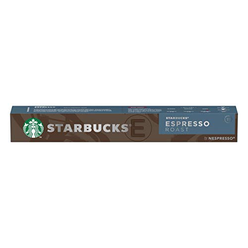 Starbucks Espresso Roast de NESPRESSO Cápsulas de café de tostado intenso, 8 x tubo de 10 unidades