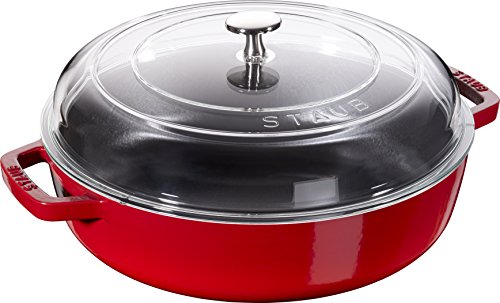 STAUB 40501 – 061 – 0 sartén, Fundido, Cereza, 24 cm