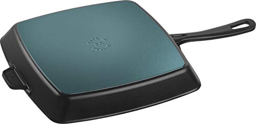 Staub 40501-107-0 - Sartén parrilla (hierro fundido, apta para inducción, 30 cm), color negro