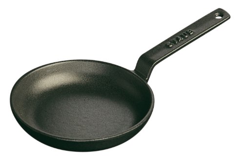 STAUB Mini Frying Pan sartén, Hierro Fundido, Negro Mate, 12 cm