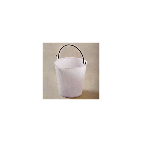 Stefanplast Polietileno Cubo Industrial con Boquilla, Neutral/Azul pálido, 6 L