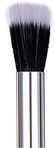 Stippling Brush – Doble fibra para fijar o completar el rubor, polvo, bronceador, base, contorno. Técnica de punteado para un acabado impecable. Brocha para rubor. Brocha de doble punta