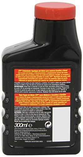 STP ST63300SP Tapafugas Motores Coche Gasolina Y Diesel 300 ml Ayuda a parar pequeñas Fugas de Aceite, 300ml